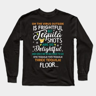 Tequila Shots Ugly Christmas Sweater Long Sleeve T-Shirt